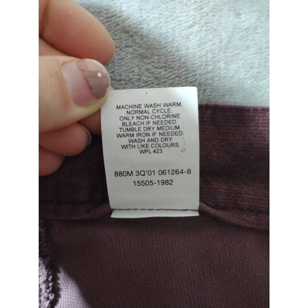 Vtg Levis 505 Corduroy Jeans Womens 16M (35×31) Mauve Pink Low Rise Straight Leg - Picture 12 of 13